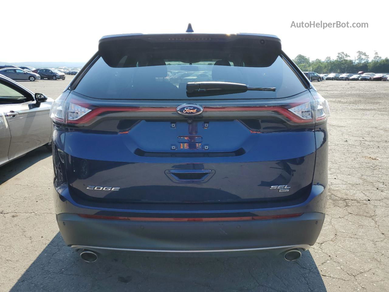 2016 Ford Edge Sel Blue vin: 2FMPK4J8XGBC62231