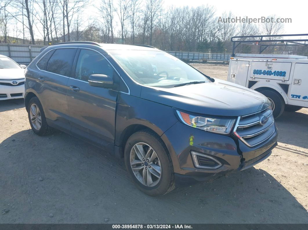 2017 Ford Edge Sel Silver vin: 2FMPK4J8XHBC14097