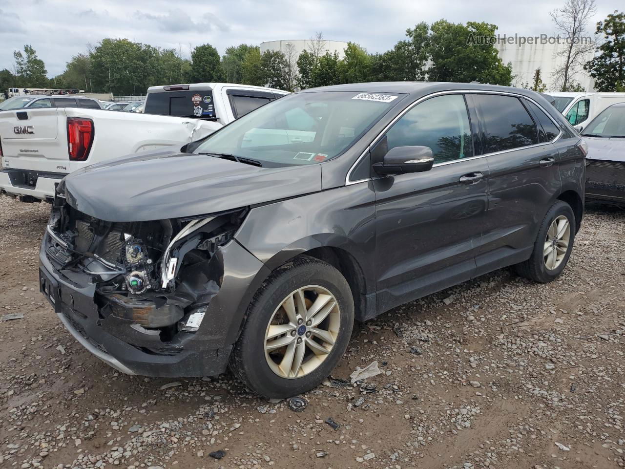 2018 Ford Edge Sel Charcoal vin: 2FMPK4J8XJBB55638