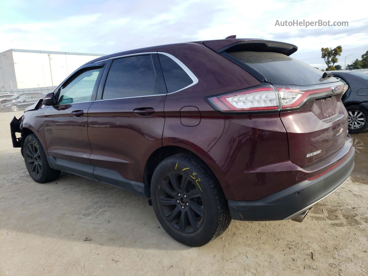 2018 Ford Edge Sel Brown vin: 2FMPK4J8XJBC20746