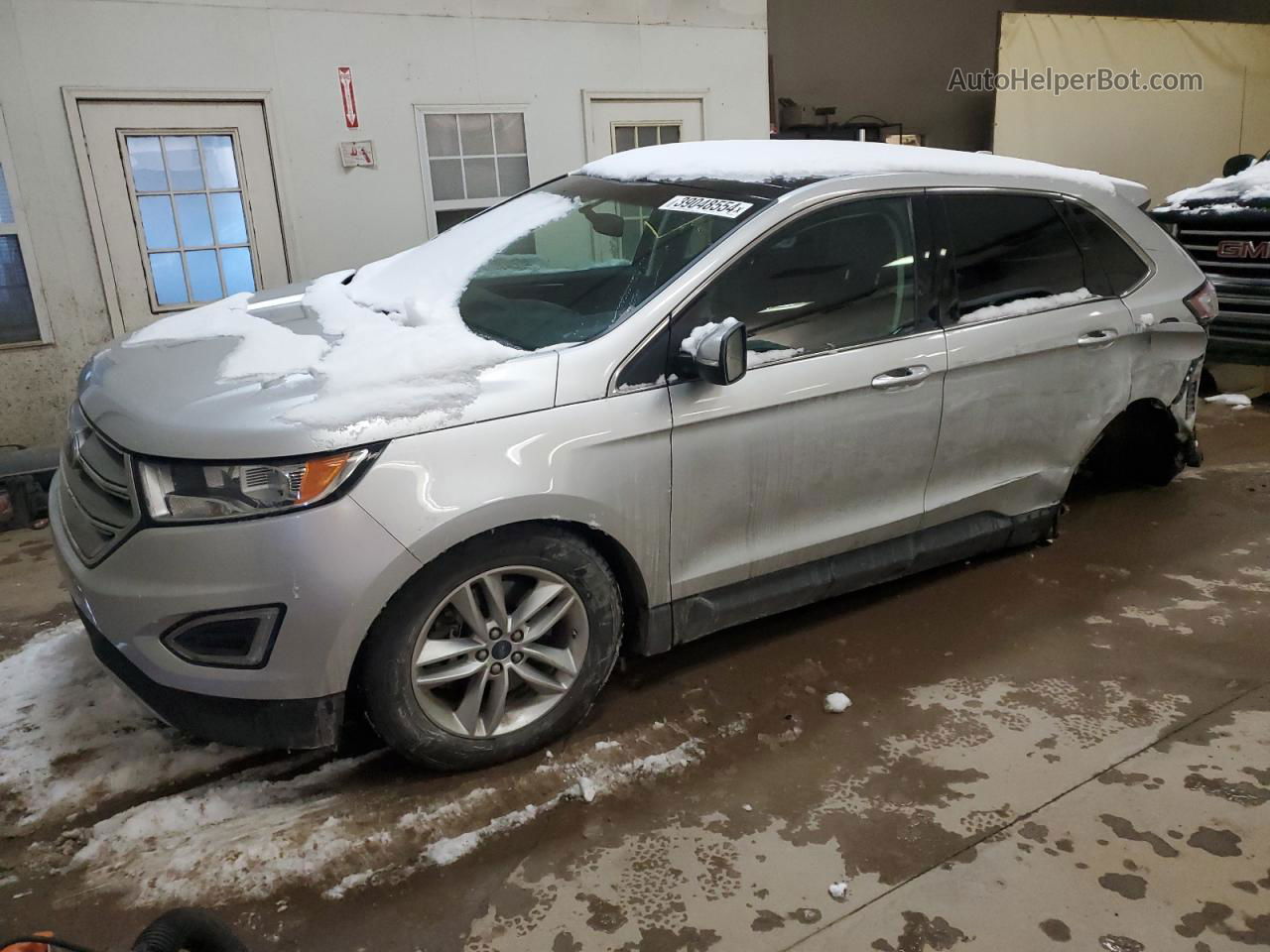 2016 Ford Edge Sel Silver vin: 2FMPK4J90GBB18390