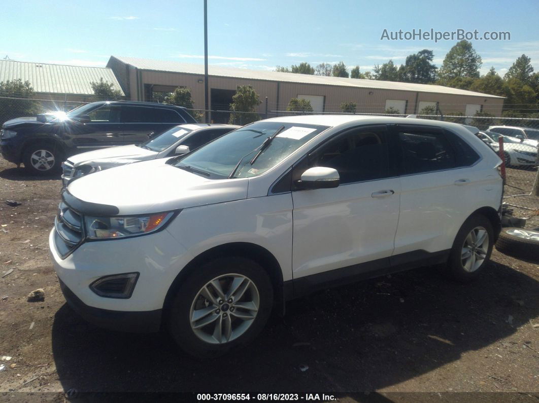 2016 Ford Edge Sel White vin: 2FMPK4J90GBB27820