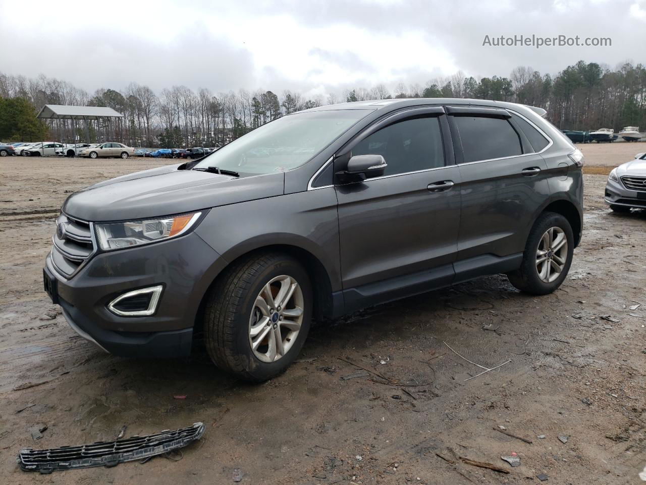 2017 Ford Edge Sel Black vin: 2FMPK4J90HBB72211