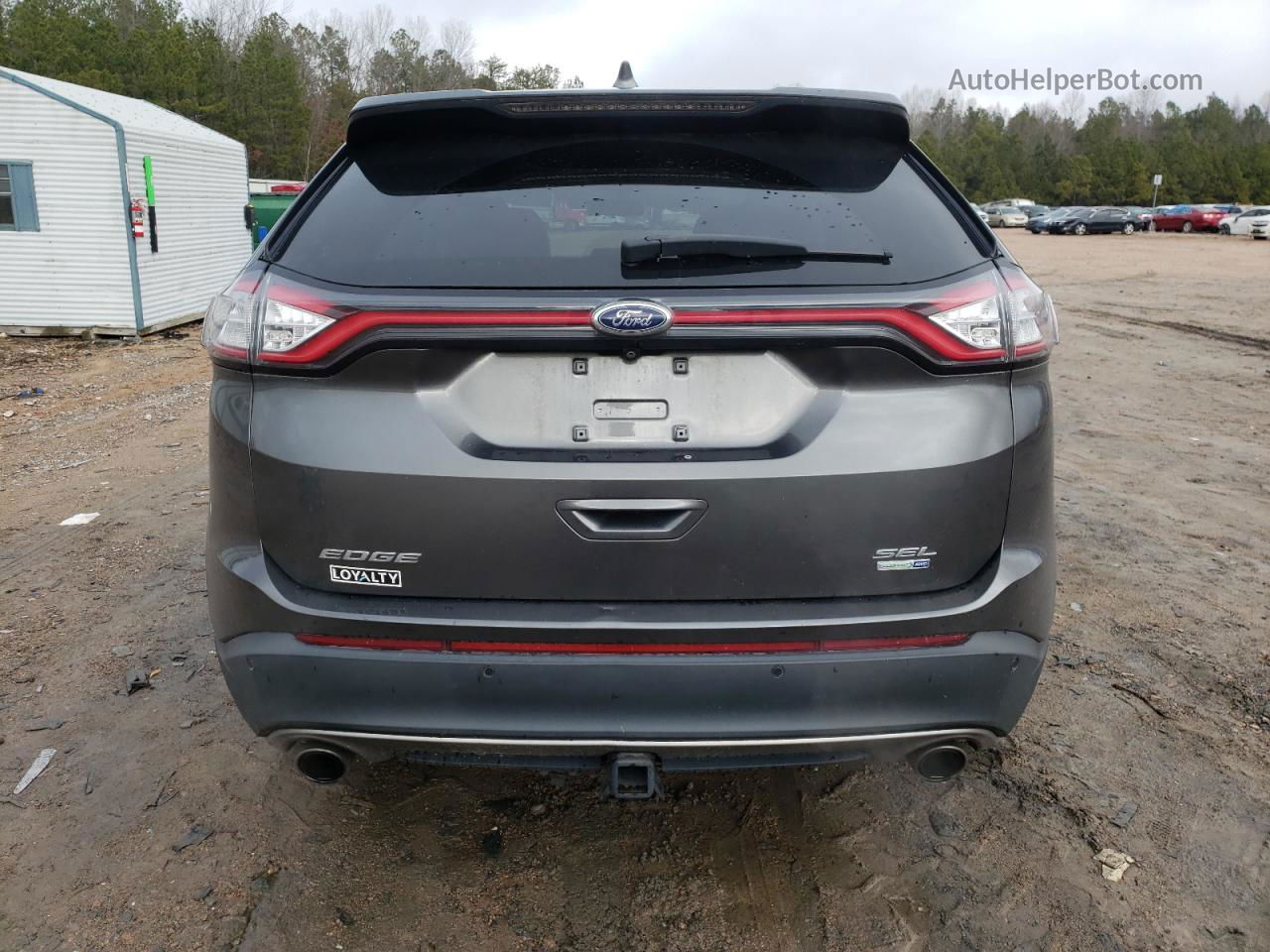 2017 Ford Edge Sel Black vin: 2FMPK4J90HBB72211