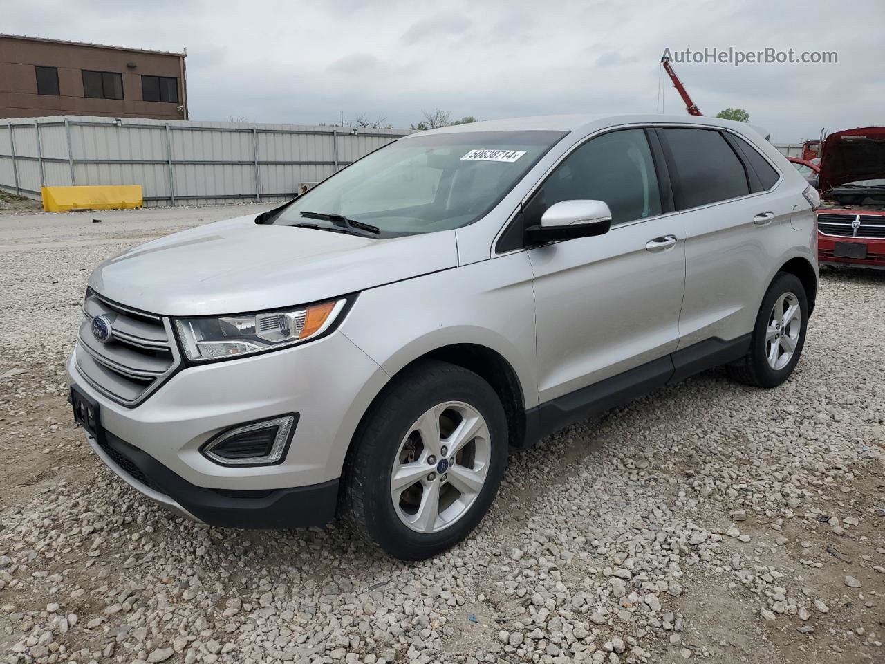 2017 Ford Edge Sel Silver vin: 2FMPK4J90HBB86416