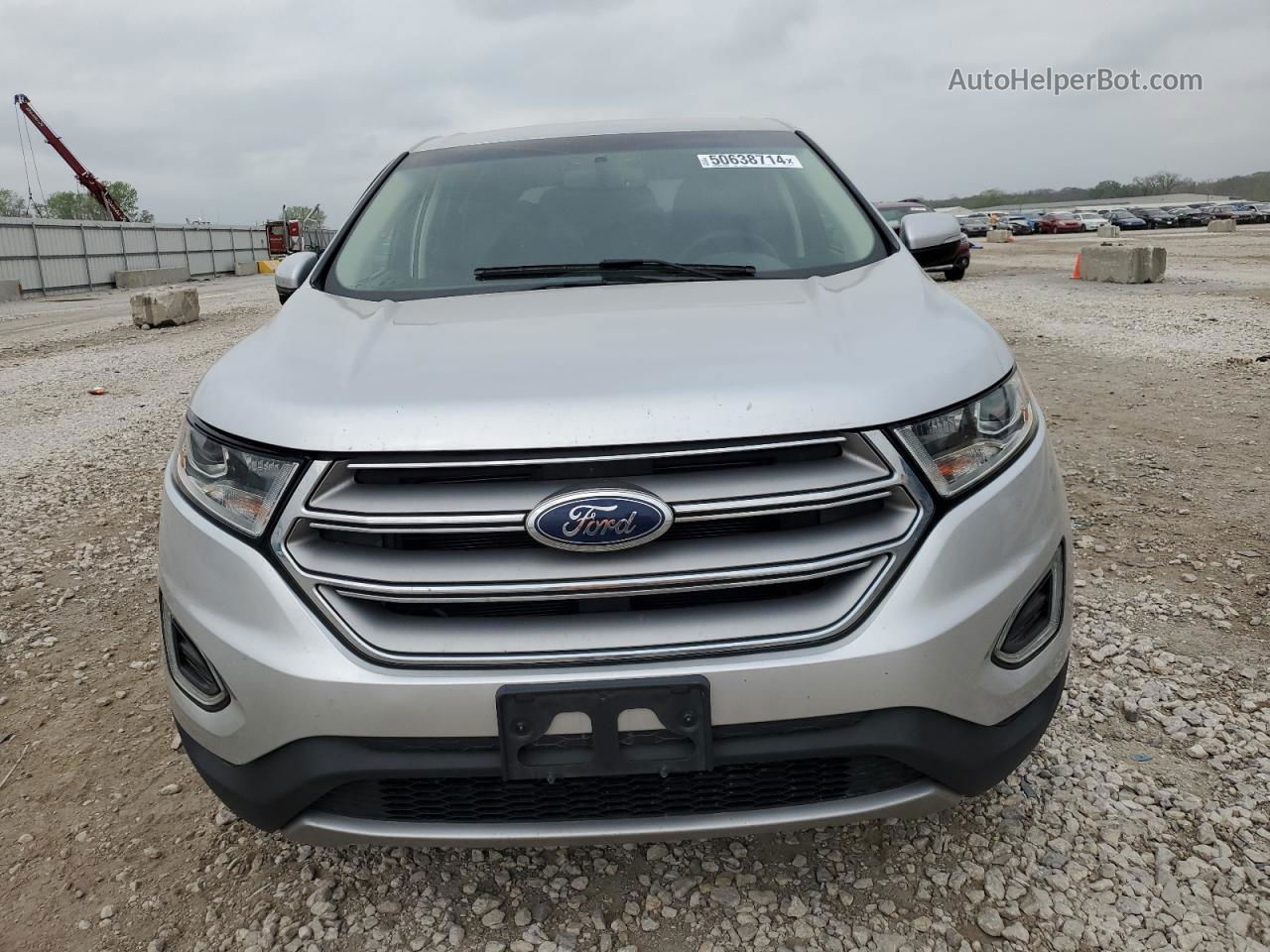 2017 Ford Edge Sel Silver vin: 2FMPK4J90HBB86416