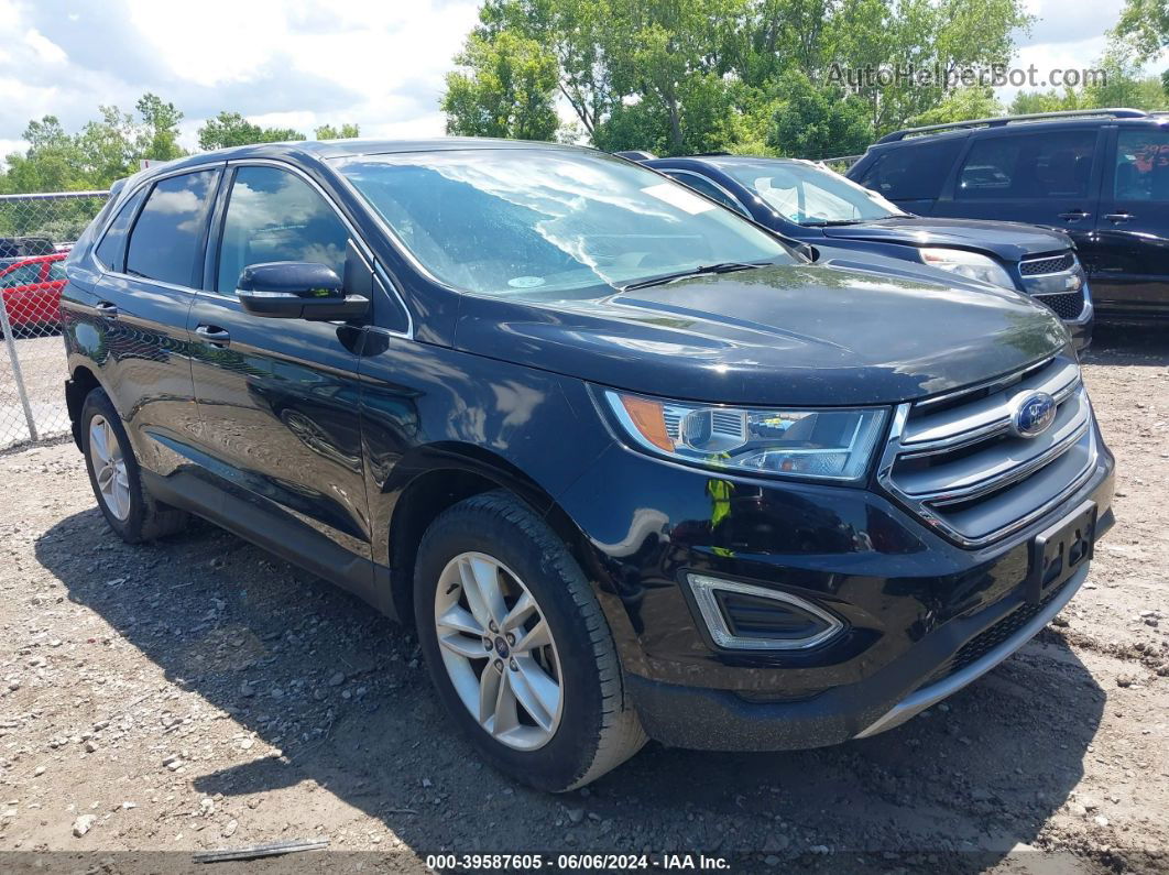 2017 Ford Edge Sel Черный vin: 2FMPK4J90HBC61048