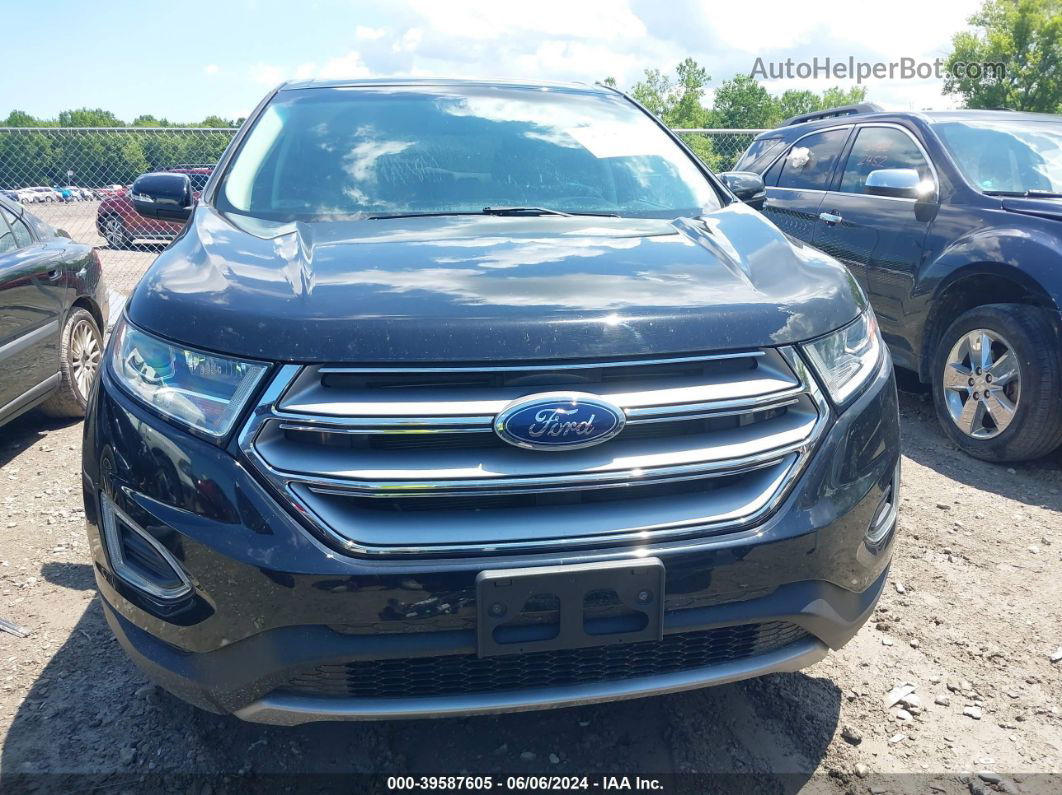 2017 Ford Edge Sel Черный vin: 2FMPK4J90HBC61048