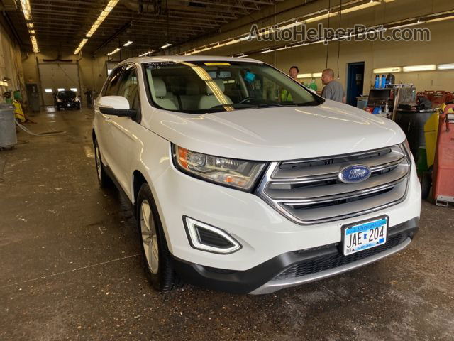 2018 Ford Edge Sel Белый vin: 2FMPK4J90JBB95851