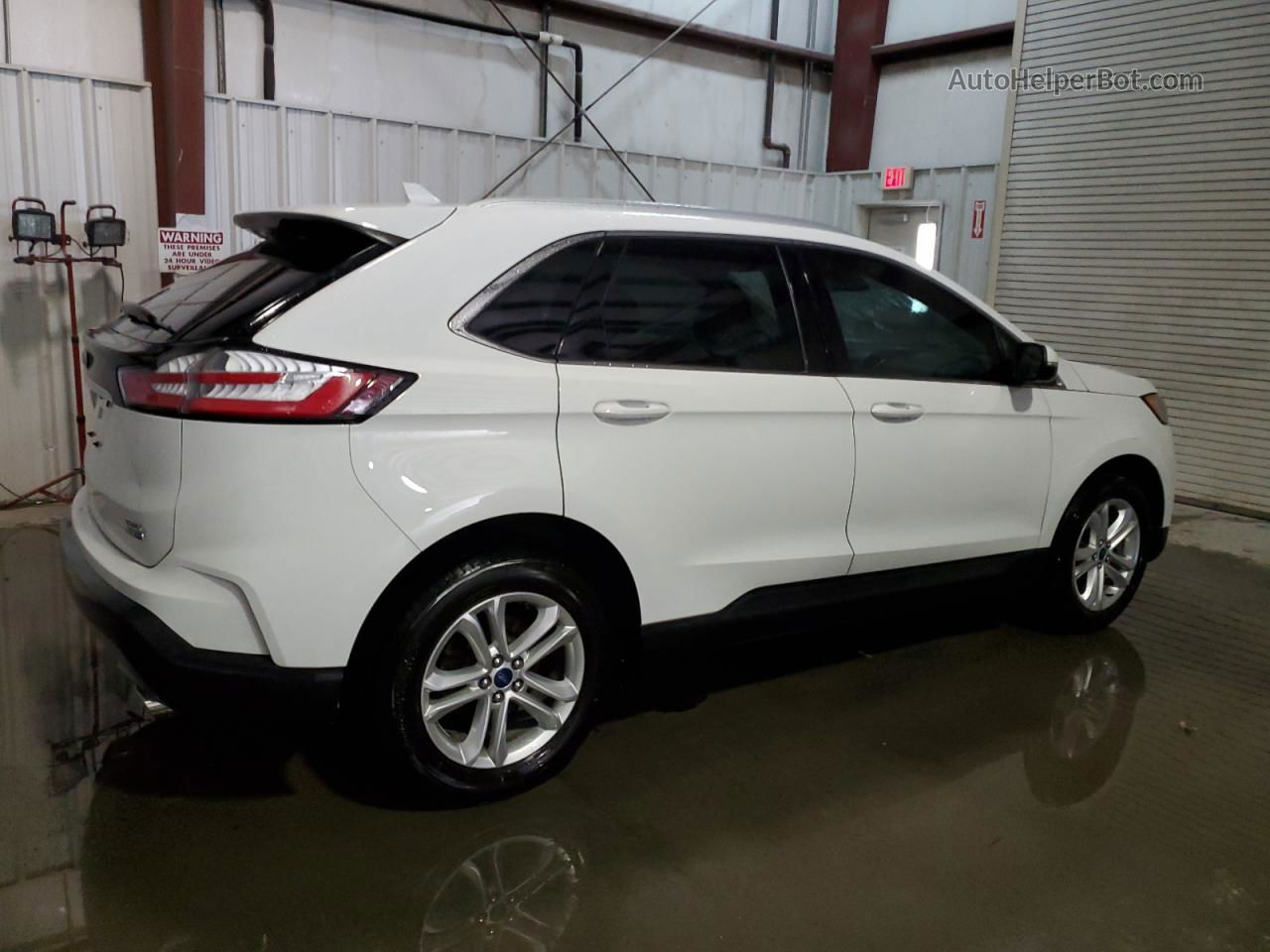 2019 Ford Edge Sel White vin: 2FMPK4J90KBB70756