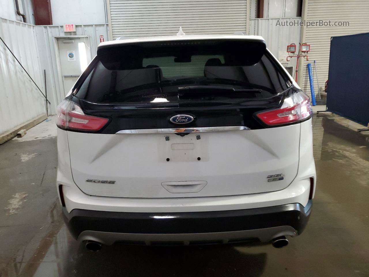 2019 Ford Edge Sel White vin: 2FMPK4J90KBB70756