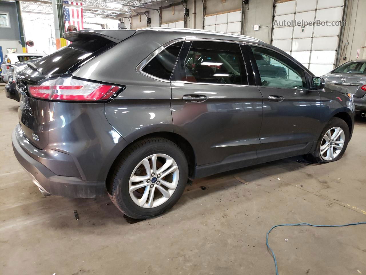 2019 Ford Edge Sel Gray vin: 2FMPK4J90KBB87735