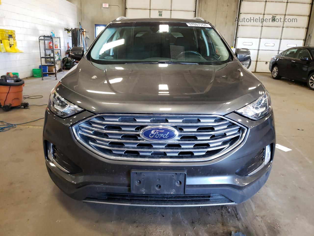 2019 Ford Edge Sel Gray vin: 2FMPK4J90KBB87735