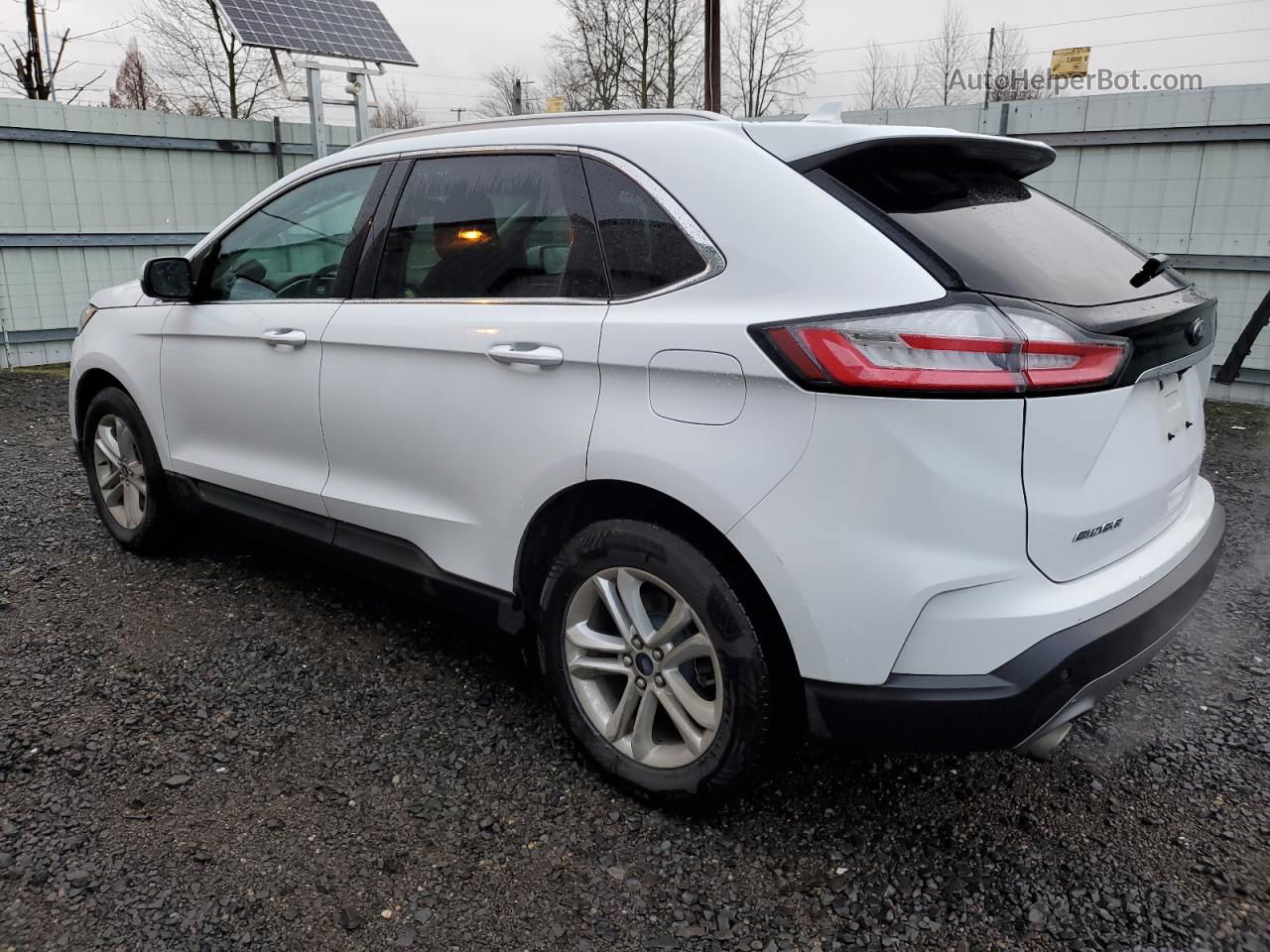 2019 Ford Edge Sel White vin: 2FMPK4J90KBC26047