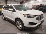 2019 Ford Edge Sel White vin: 2FMPK4J90KBC37694