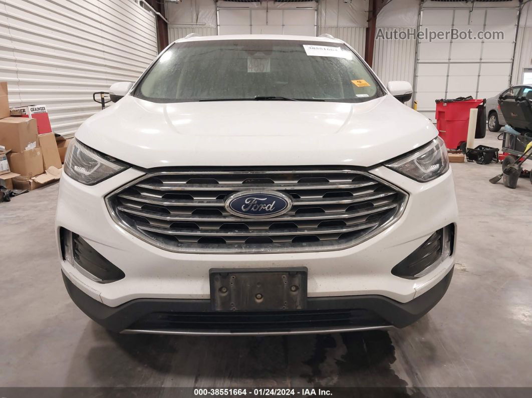 2019 Ford Edge Sel White vin: 2FMPK4J90KBC37694