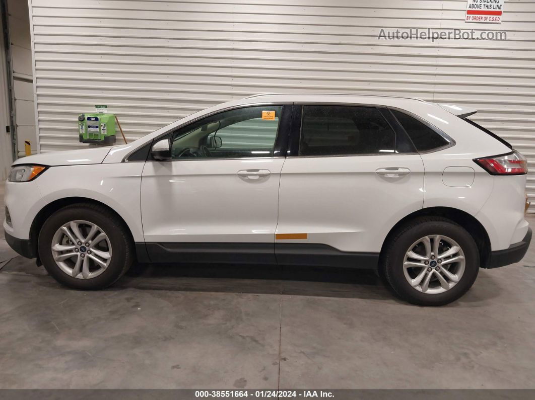 2019 Ford Edge Sel White vin: 2FMPK4J90KBC37694