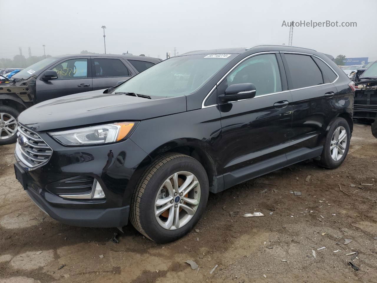 2019 Ford Edge Sel Черный vin: 2FMPK4J90KBC45732