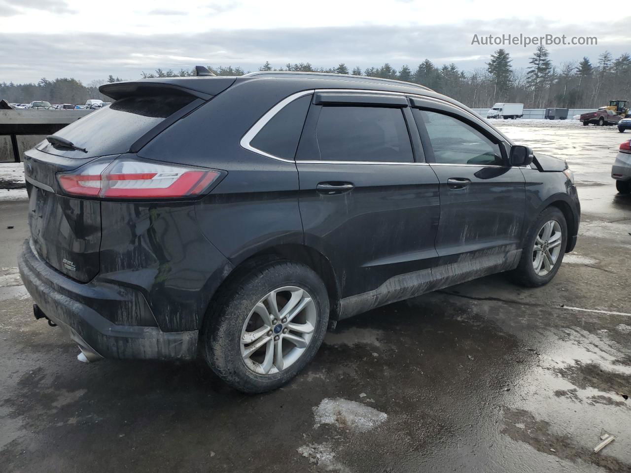 2020 Ford Edge Sel Черный vin: 2FMPK4J90LBA01502