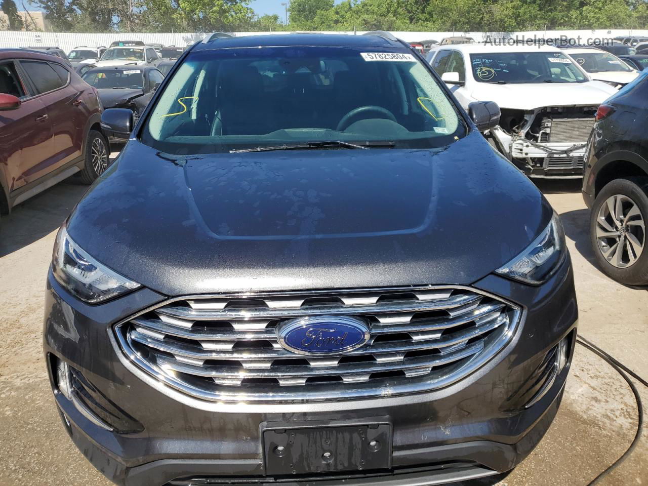 2020 Ford Edge Sel Gray vin: 2FMPK4J90LBA26965