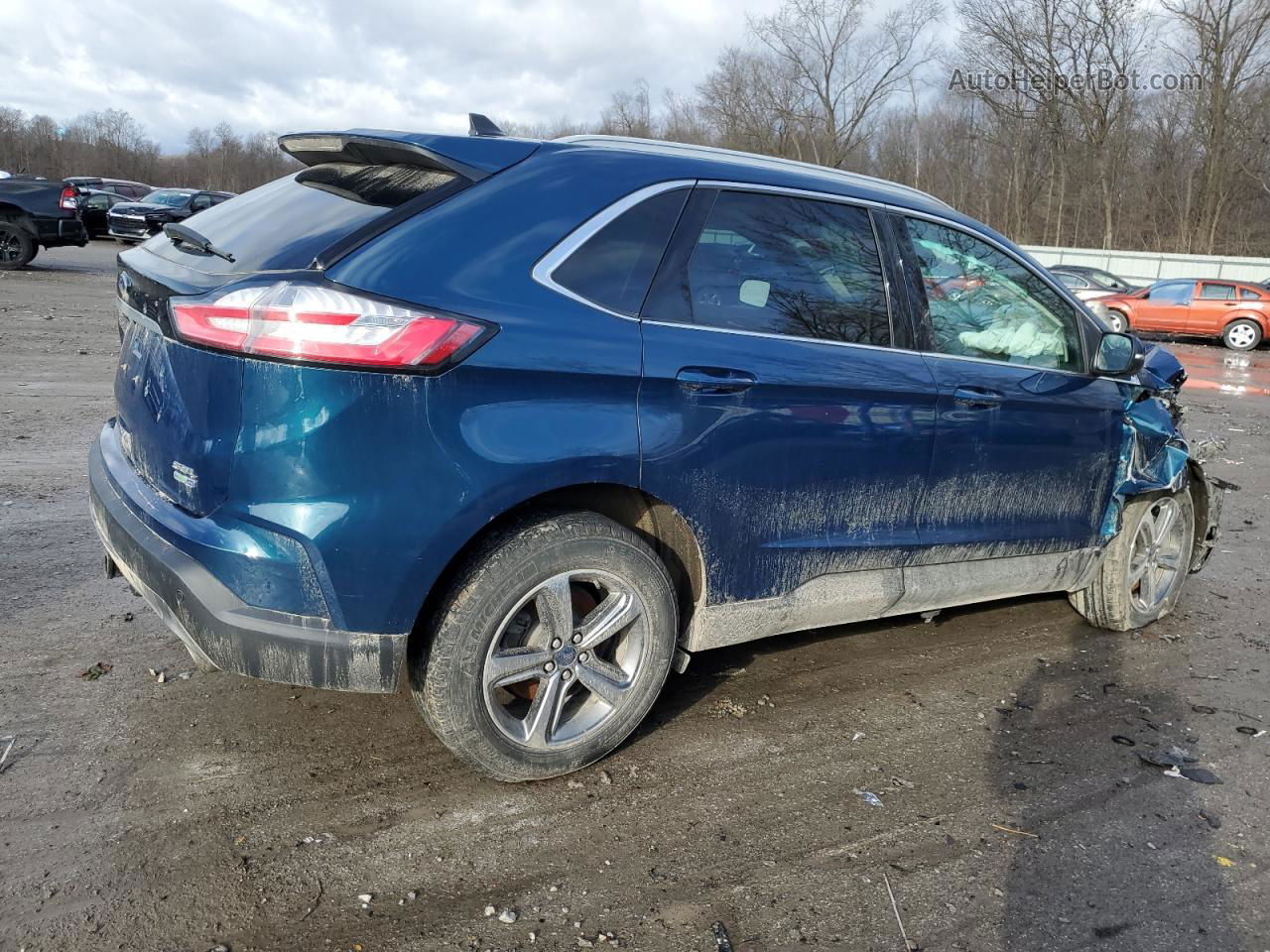 2020 Ford Edge Sel Blue vin: 2FMPK4J90LBB22241