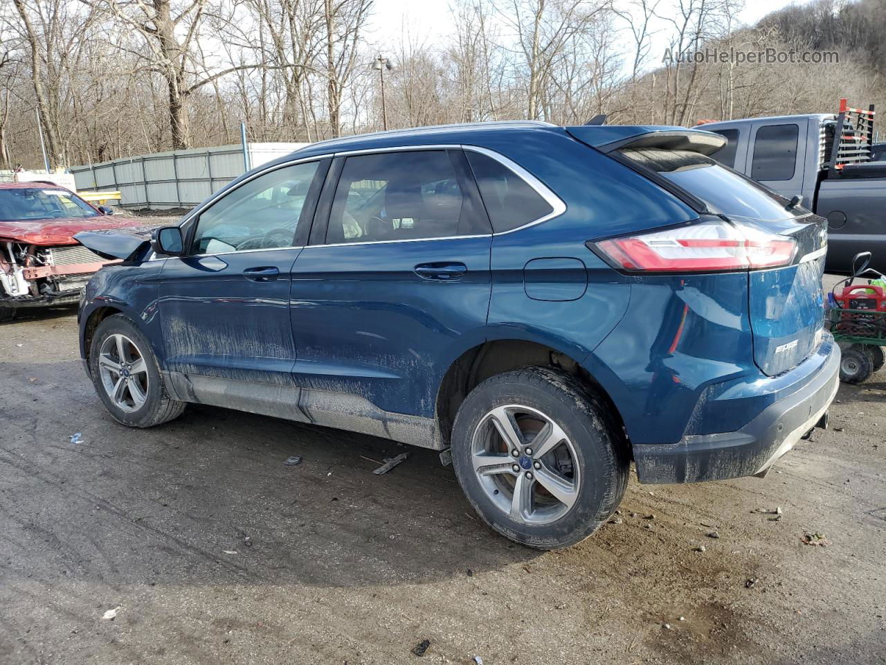 2020 Ford Edge Sel Blue vin: 2FMPK4J90LBB22241