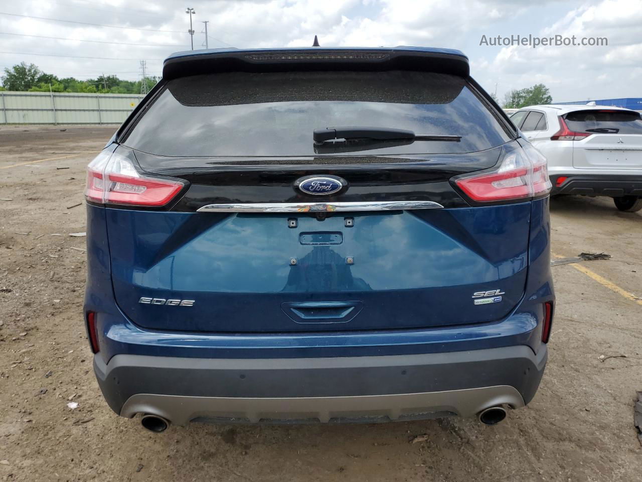 2020 Ford Edge Sel Blue vin: 2FMPK4J90LBB37158