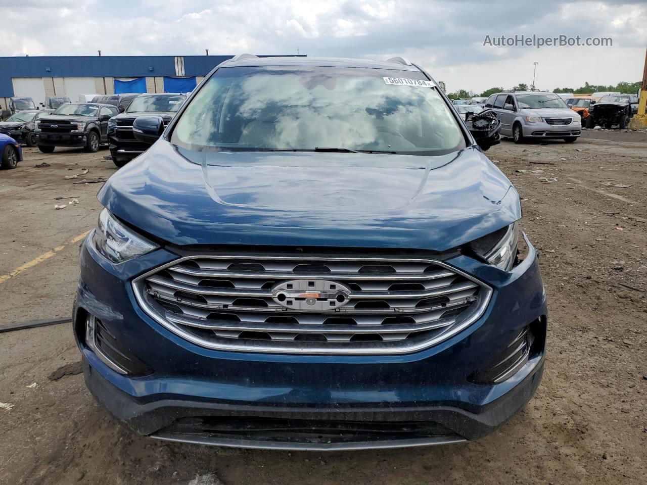 2020 Ford Edge Sel Blue vin: 2FMPK4J90LBB37158