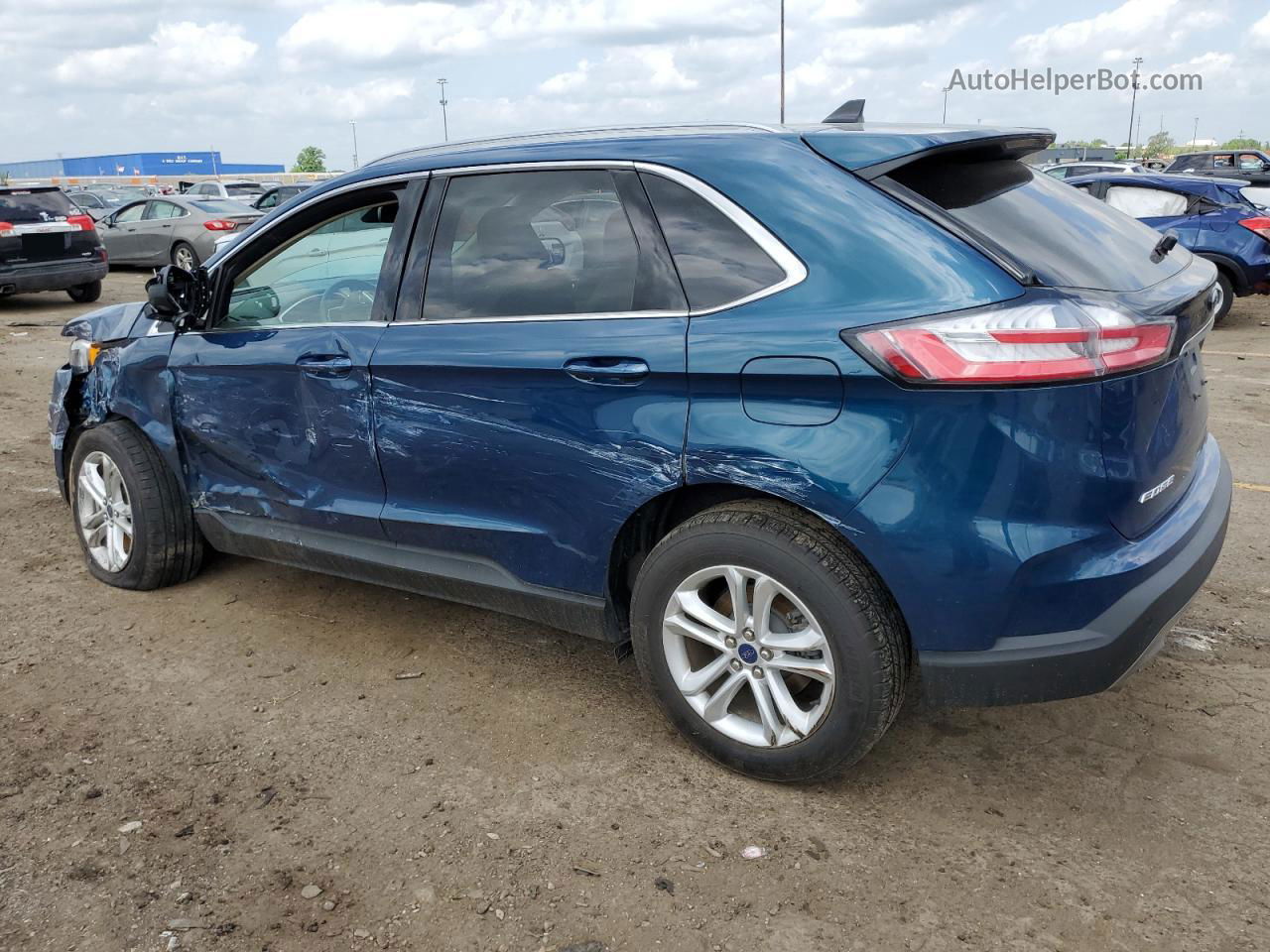 2020 Ford Edge Sel Blue vin: 2FMPK4J90LBB37158