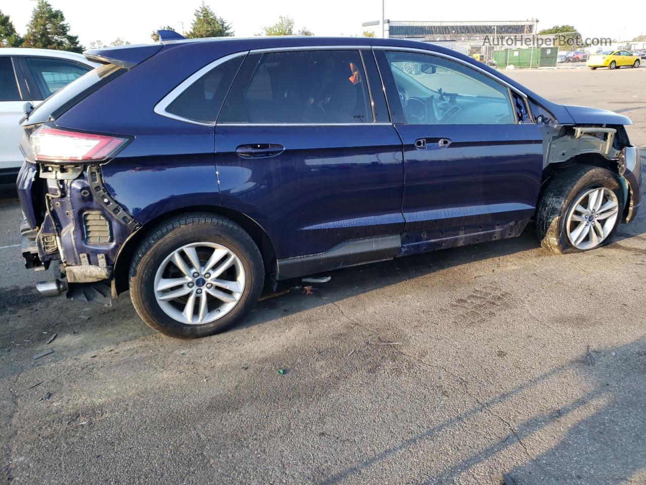 2016 Ford Edge Sel Blue vin: 2FMPK4J91GBB67274