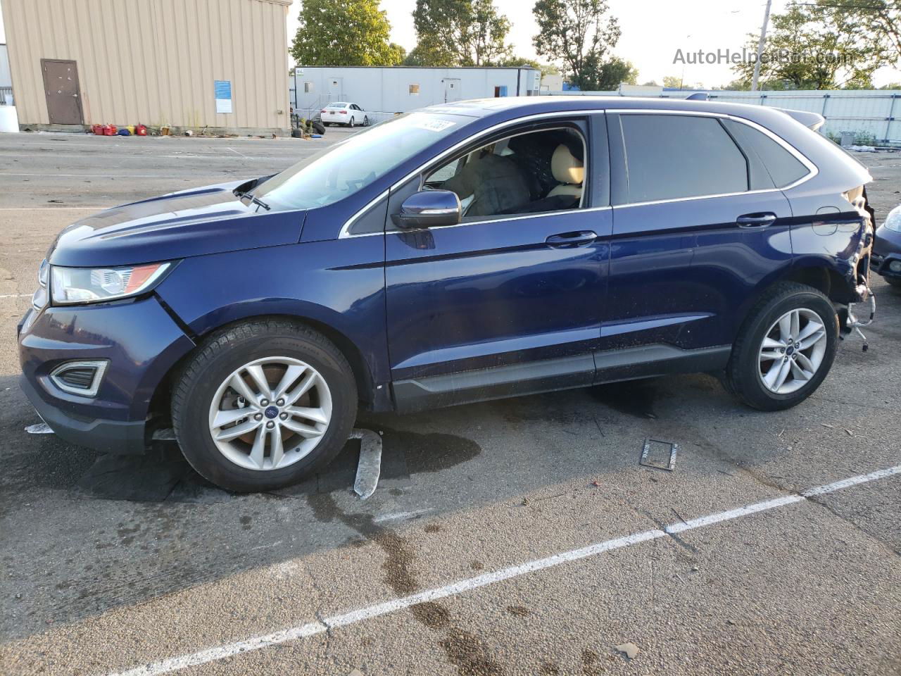 2016 Ford Edge Sel Blue vin: 2FMPK4J91GBB67274