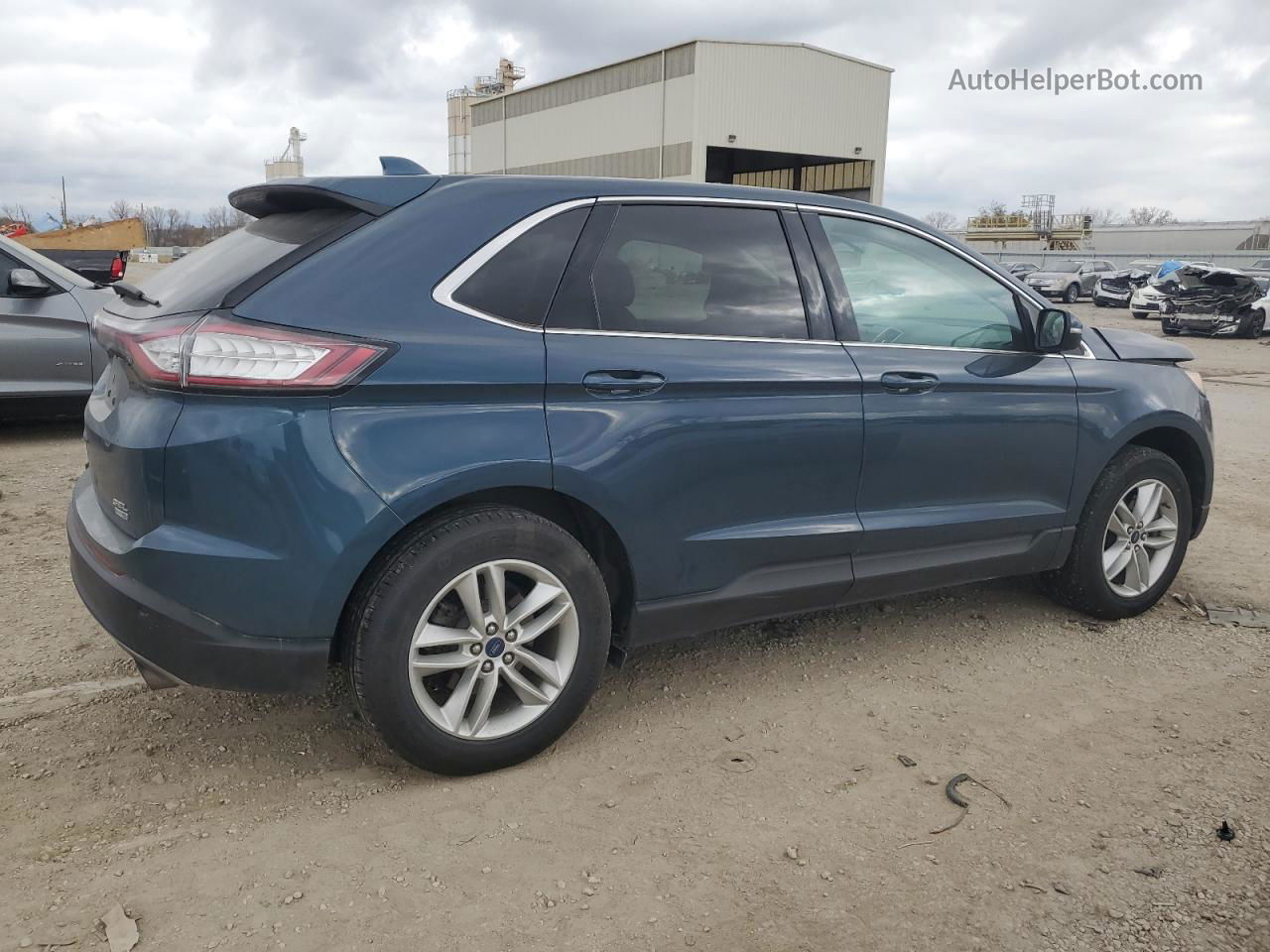 2016 Ford Edge Sel Blue vin: 2FMPK4J91GBB94152