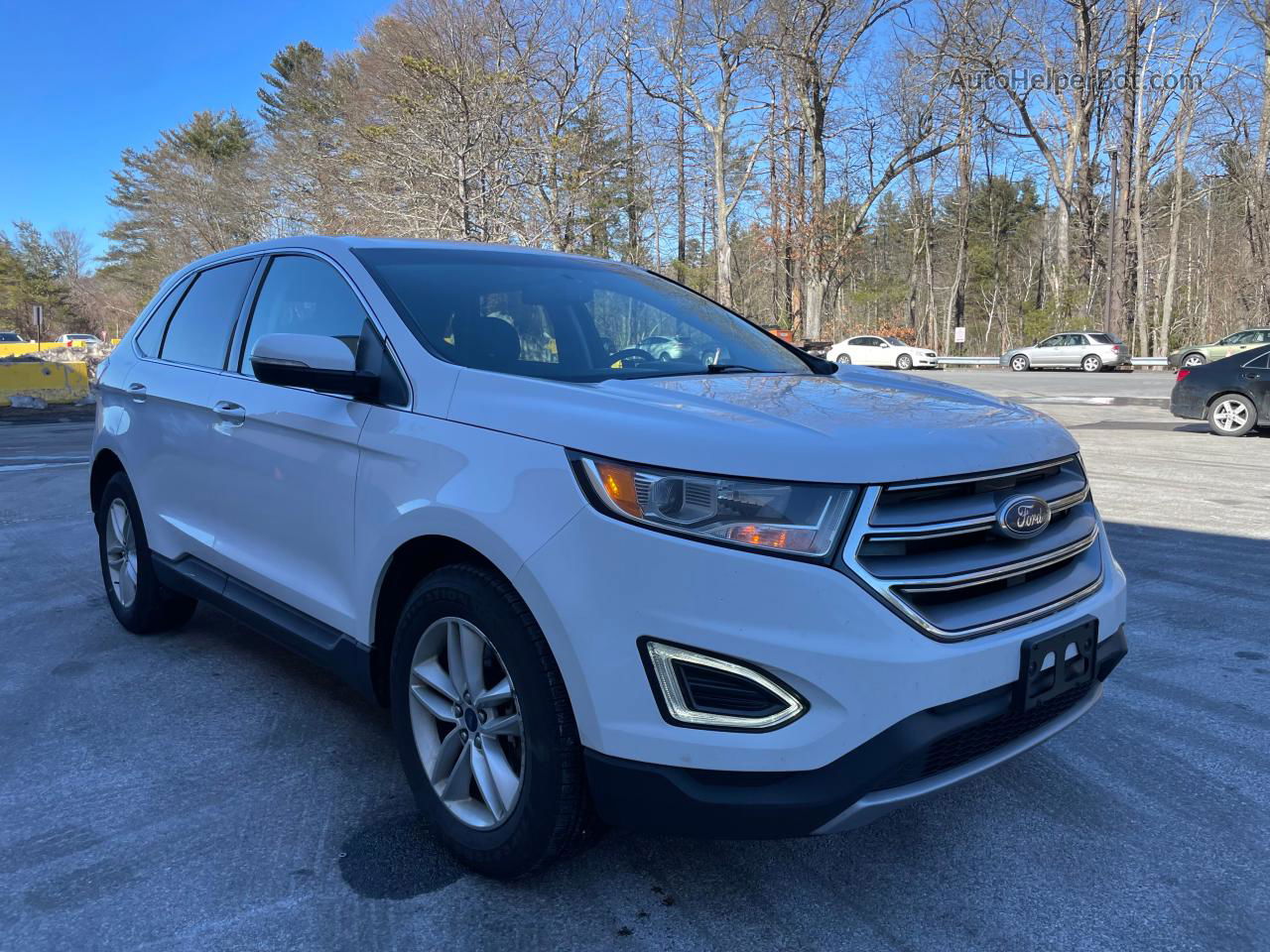 2016 Ford Edge Sel Белый vin: 2FMPK4J91GBC29532