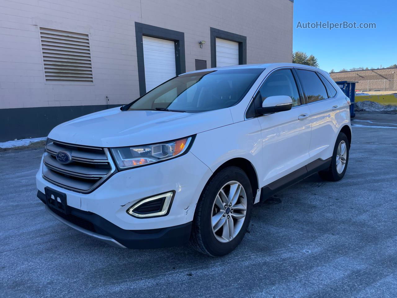 2016 Ford Edge Sel Белый vin: 2FMPK4J91GBC29532