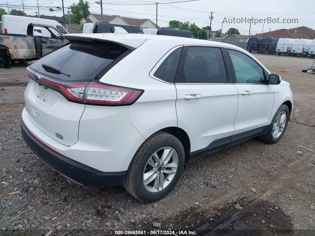 2016 Ford Edge Sel White vin: 2FMPK4J91GBC35394