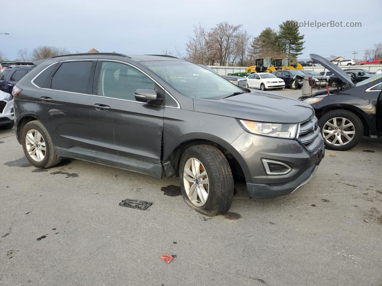 2016 Ford Edge Sel Gray vin: 2FMPK4J91GBC62241