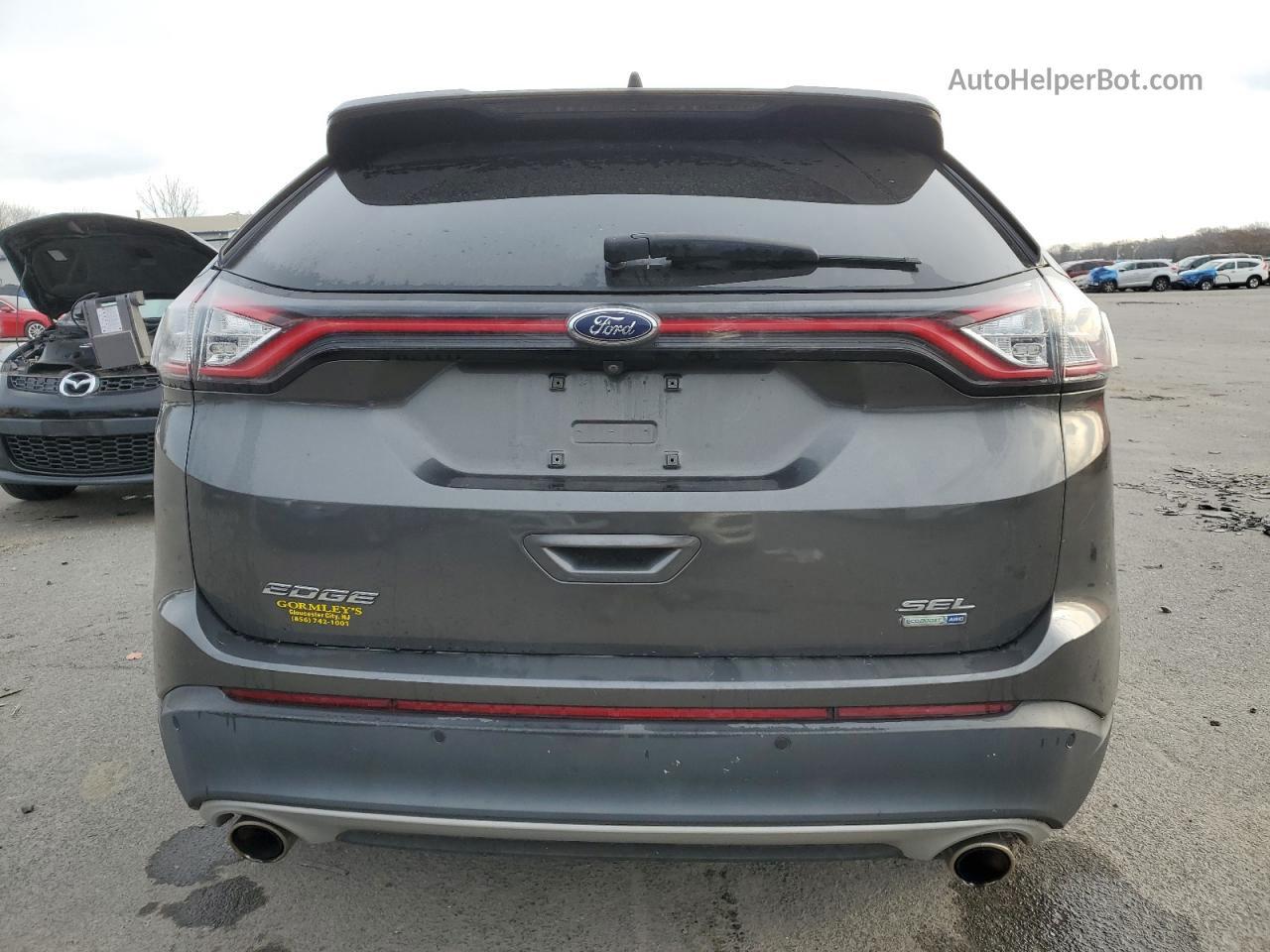 2016 Ford Edge Sel Gray vin: 2FMPK4J91GBC62241