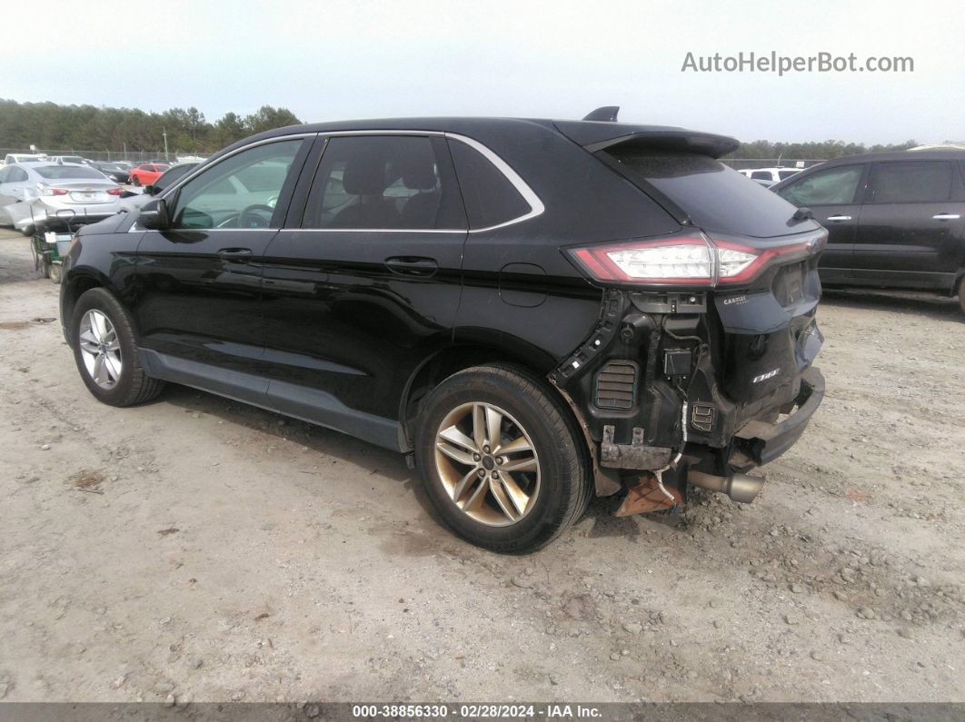 2017 Ford Edge Sel Черный vin: 2FMPK4J91HBB14091