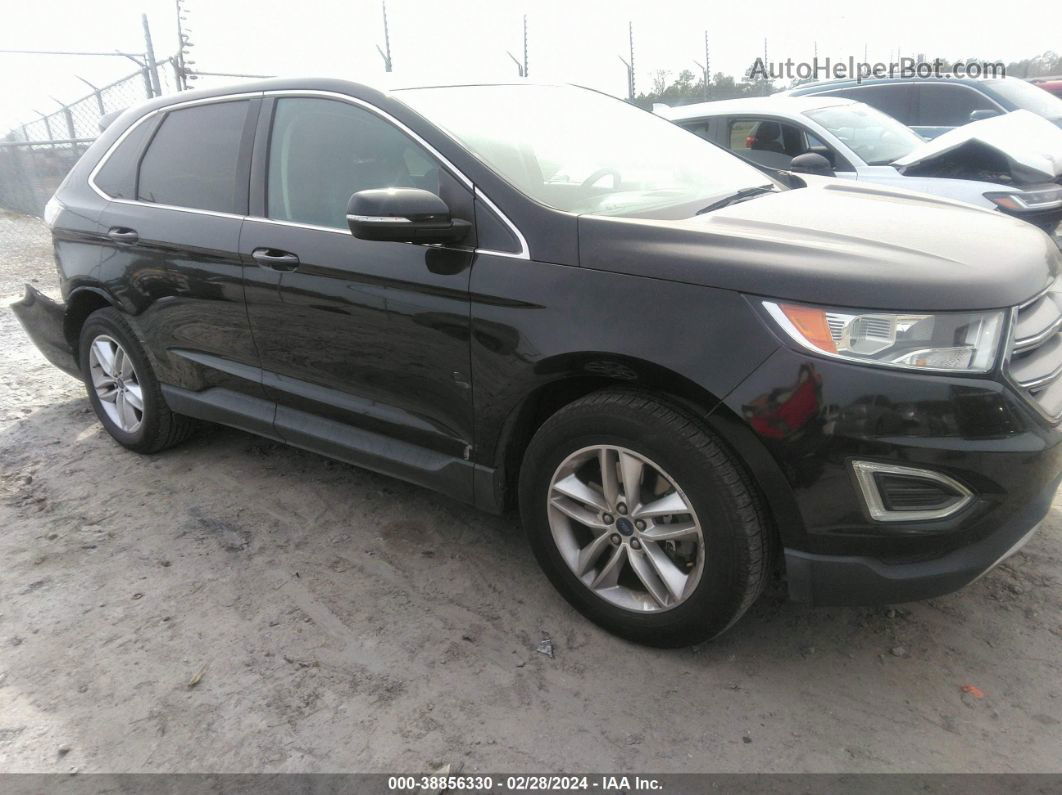 2017 Ford Edge Sel Черный vin: 2FMPK4J91HBB14091