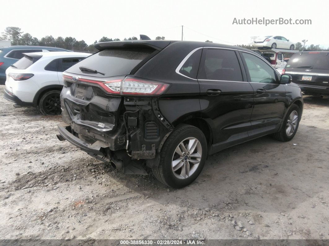 2017 Ford Edge Sel Черный vin: 2FMPK4J91HBB14091