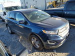 2017 Ford Edge Sel Синий vin: 2FMPK4J91HBB23017