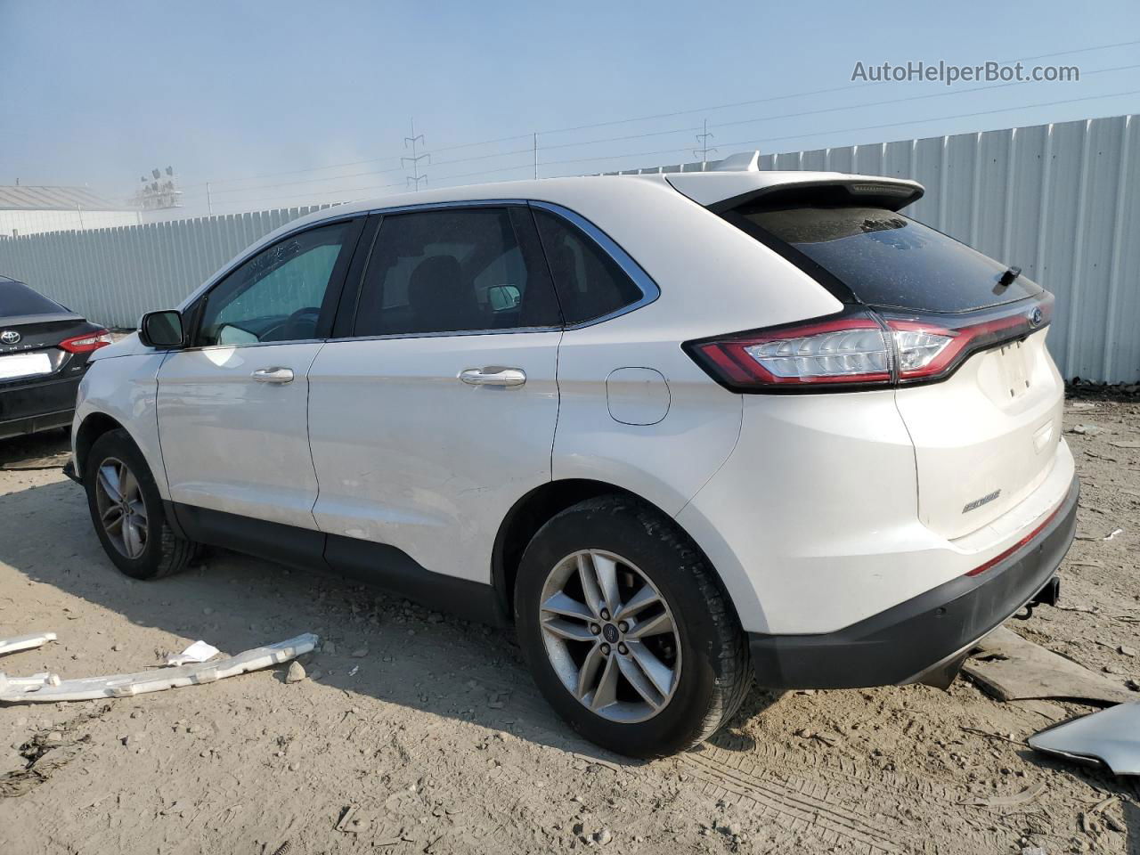 2017 Ford Edge Sel Белый vin: 2FMPK4J91HBB67146