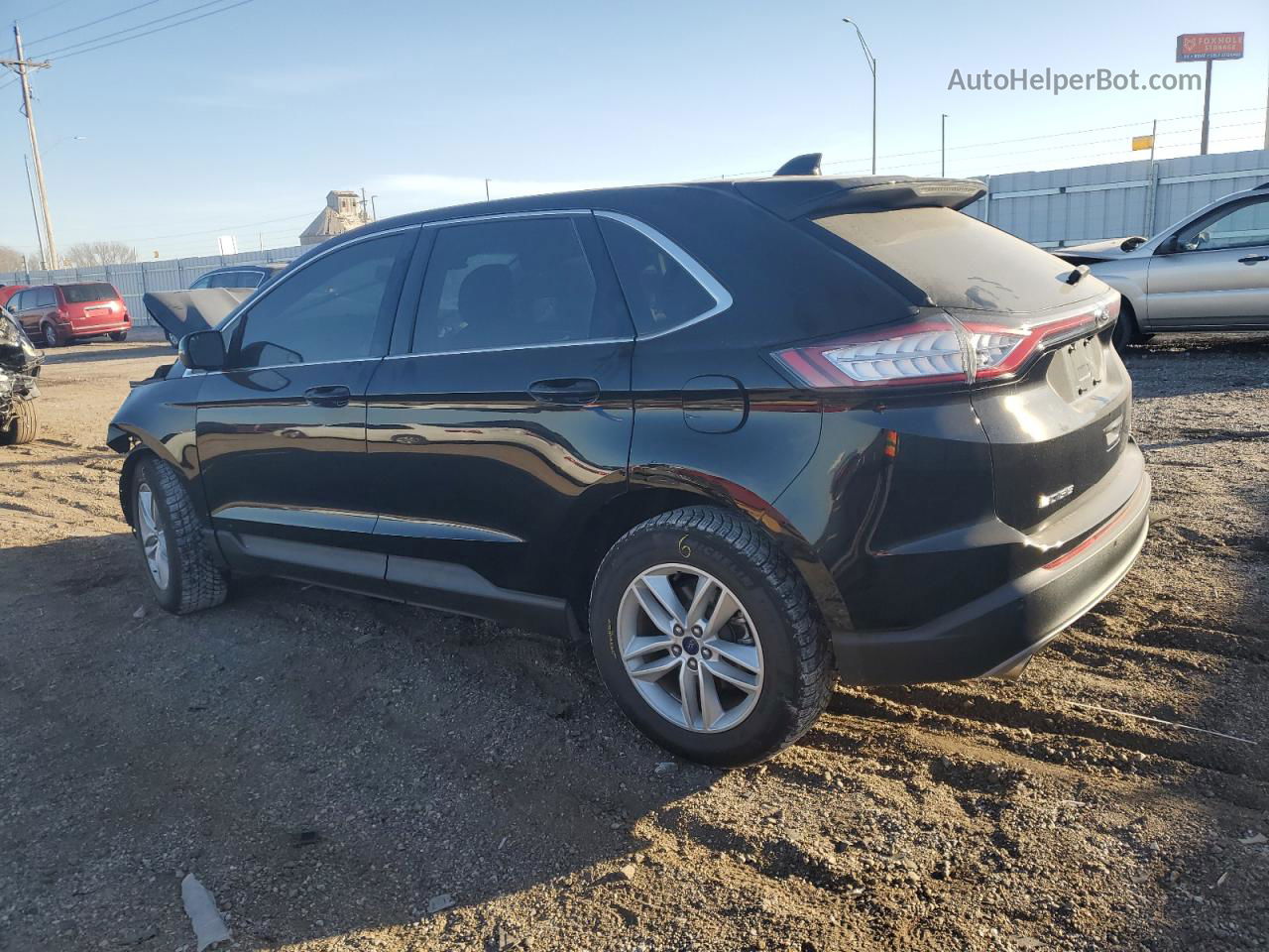 2017 Ford Edge Sel Black vin: 2FMPK4J91HBC03935