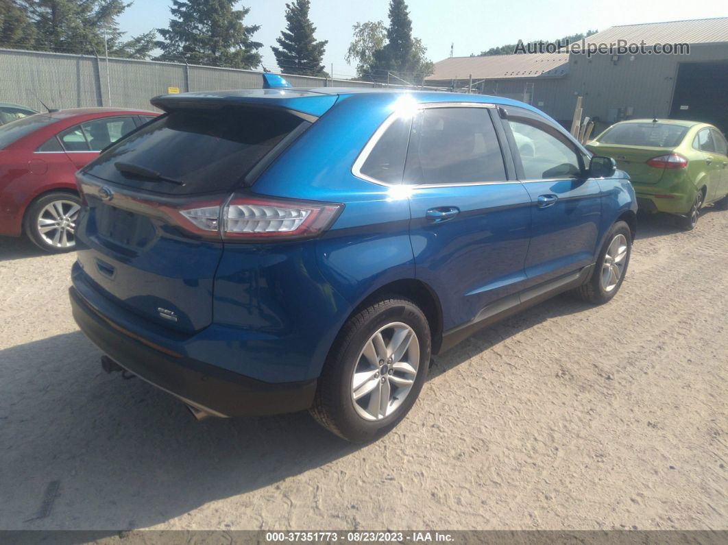 2018 Ford Edge Sel Blue vin: 2FMPK4J91JBB26070