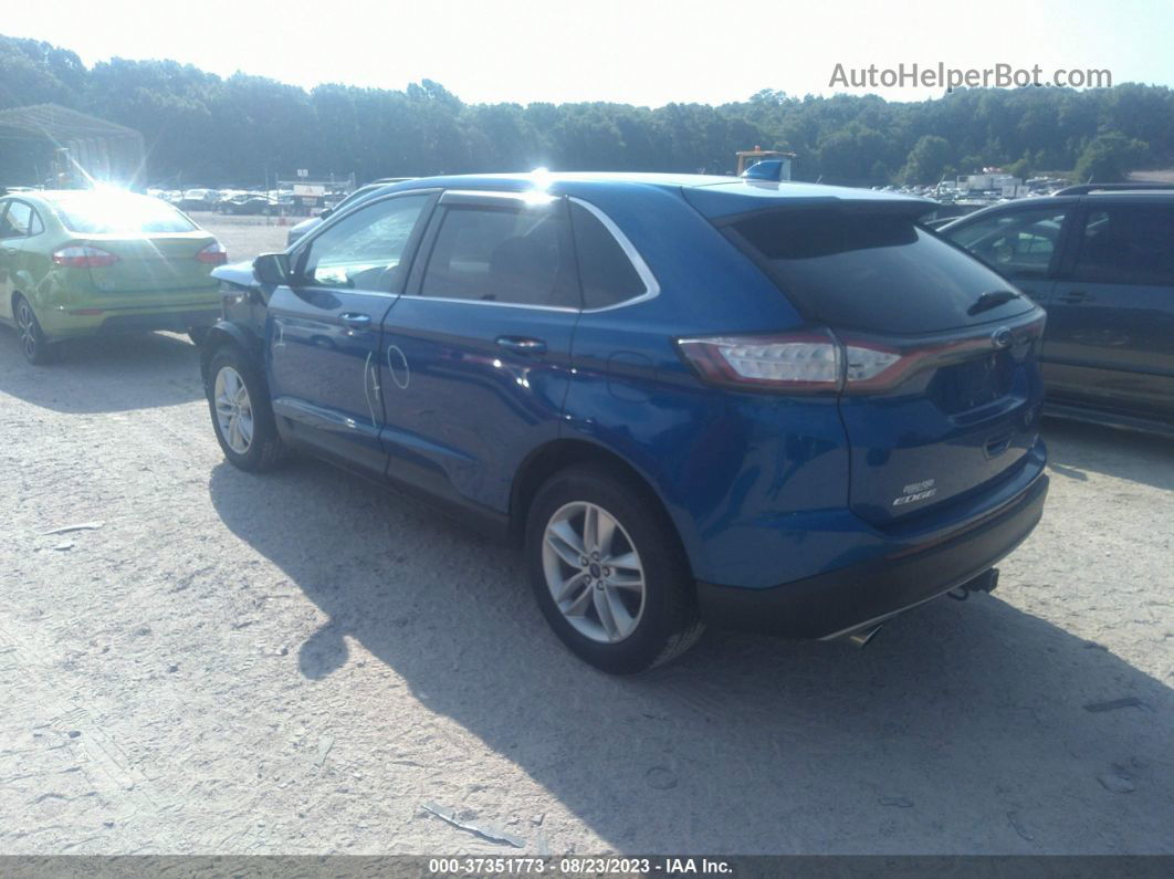 2018 Ford Edge Sel Blue vin: 2FMPK4J91JBB26070