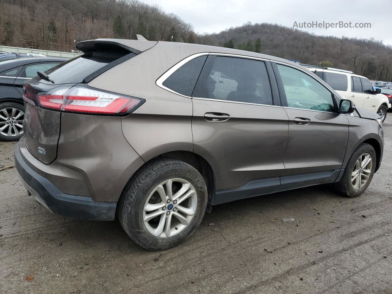 2019 Ford Edge Sel Gray vin: 2FMPK4J91KBB24837