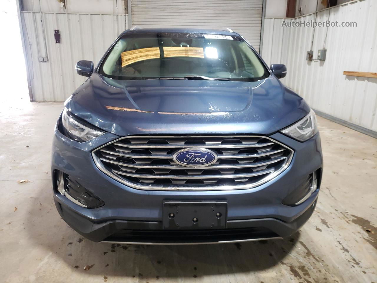 2019 Ford Edge Sel Синий vin: 2FMPK4J91KBB85010