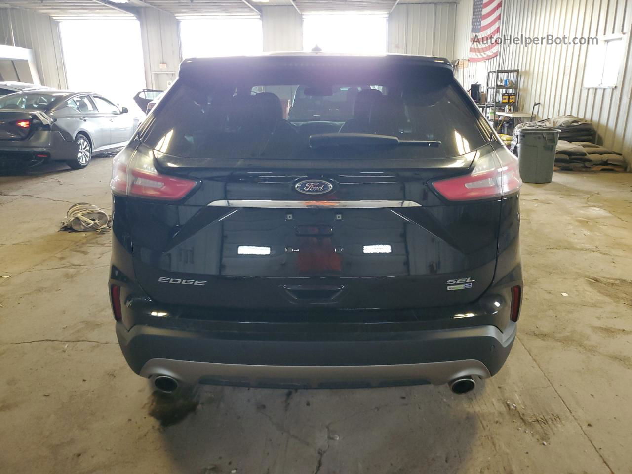 2019 Ford Edge Sel Черный vin: 2FMPK4J91KBC16515