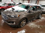 2019 Ford Edge Sel Gray vin: 2FMPK4J91KBC19348