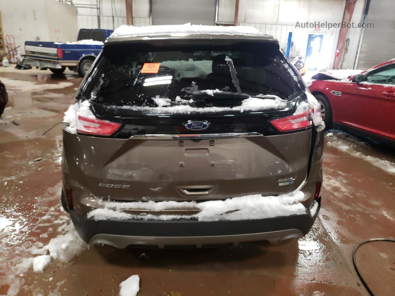 2019 Ford Edge Sel Gray vin: 2FMPK4J91KBC19348